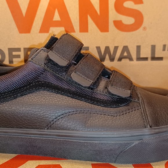 VANS Men's 7/Women's 8.5 Old Skool V Leather Ballistic Black VN0A3D29UB4 - Picture 2 of 11